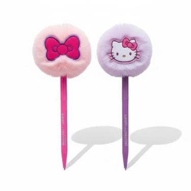 Imagem de Kit Escolar Feminino Caneta Com Pompom Hello Kitty - Leoarte - Leonora