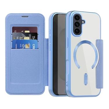 Imagem de Asuwish Capa de telefone para Samsung Galaxy S25 FE 5G capa carteira magnética com protetor de tela de vidro temperado suporte para cartão de crédito acessórios de celular com bloqueio de RFID S 25 EF