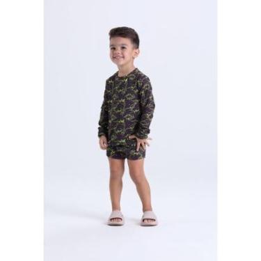 Imagem de Conjunto Moda Praia Infantil Masculino Dinossauro-Masculino