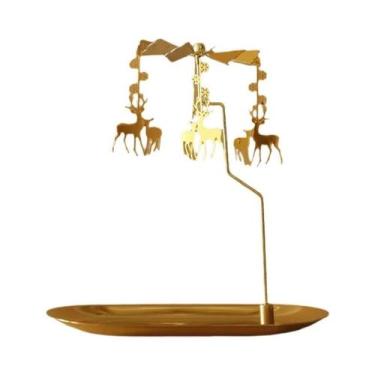 Imagem de Suporte Rotativo Romântico Para Velas, Luminária De Balanço Com Vela A