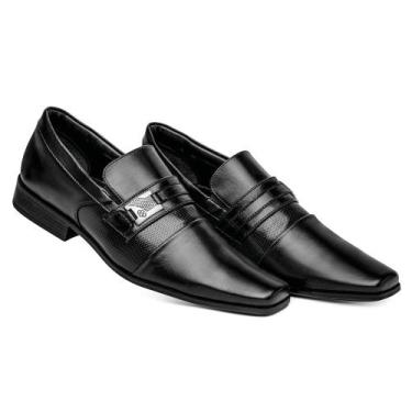 Imagem de Sapato Social Confort Macio Confortável Luxo 70173 Preto - Bertelli, 3
