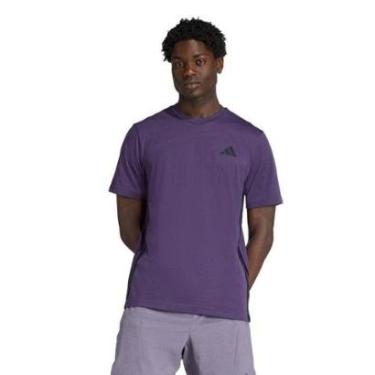 Imagem de Camiseta Adidas Train Essentials Training Feelready Três Listras Masculina-Masculino
