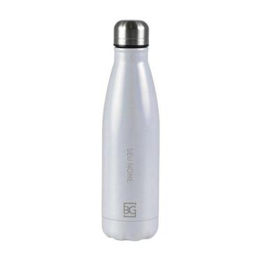 Imagem de Garrafa Térmica Glitter Dual 500ml Perolada - Bagaggio, U, Branco