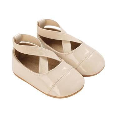 Imagem de Sapatos Casuais Antiderrapantes De Borracha Com Sola Plana Para Bebês 