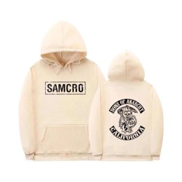 Imagem de Moletom Com Capuz Unissex Sons of Anarchy SAMCRO Com Estampa Dupla Fac