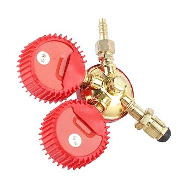 Imagem de YWBL-WH Regulador de Pressão de Gás de Liga de Alumínio do Tanque, Mostrador Transparente, Botão Espessado para Soldagem e Uso Químico