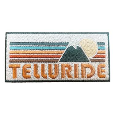 Imagem de Telluride Patch – Montanha retrô 100% bordado com ferro ou costurado Telluride, Colorado Patch (10 x 4,9 cm)