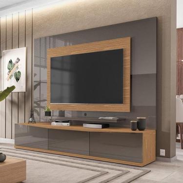 Imagem de Conjunto Sala Rack Painel Eros III 65Pol. 220cm