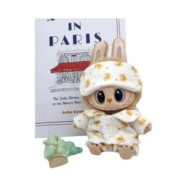 Imagem de Conjunto De Três Peças De Roupa Para Boneca Labubu 15cm 17cm: Máscara 