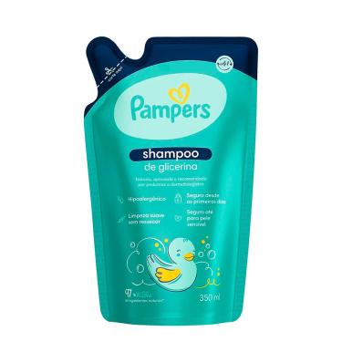 Imagem de Shampoo Líquido Refil Infantil de Glicerina Pampers 350 Ml