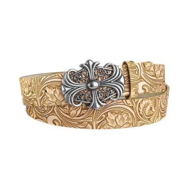 Imagem de Cinto Vintage Retro Em Couro PU Preto Para Homens E Mulheres, Estilo B