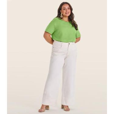 Imagem de Blusa Manga Curta Plus Size Secret Glam Verde, Plus G4, Verde