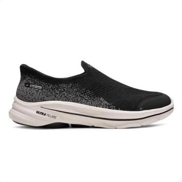 Imagem de Tênis Skechers Go Walk 8 Feminino, 39, Preto, Cinza