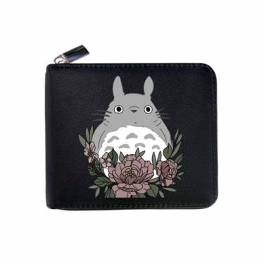 Imagem de Carteira Anime Characters Slim BiFold em couro PU multiuso - Yiweisai