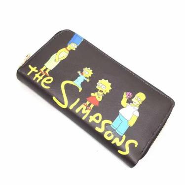 Imagem de Carteira Simpsons Anime Characters Slim BiFold Multi PU 20x10cm - Yiwe