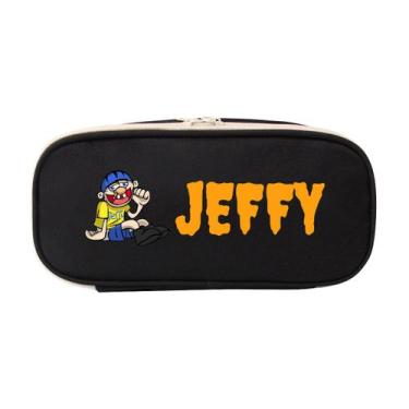 Imagem de Bolsa de lápis Jeffys Anime Pencil Box poliéster impermeável - Yiweisa