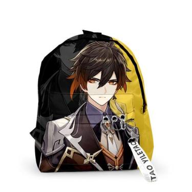 Imagem de Mochila Genshins Impacts Zhonglis Cartoon Kids School - Yiweisai