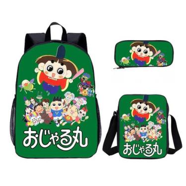 Imagem de Conjunto de mochilas: bolsa escolar Prince Anime para crianças, 3 unid