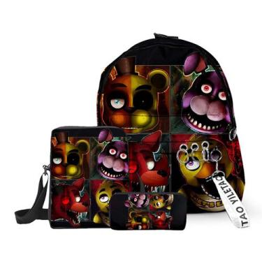 Imagem de Conjunto de mochilas Five Nights Freddys Anime School, 3 unidades - Yi