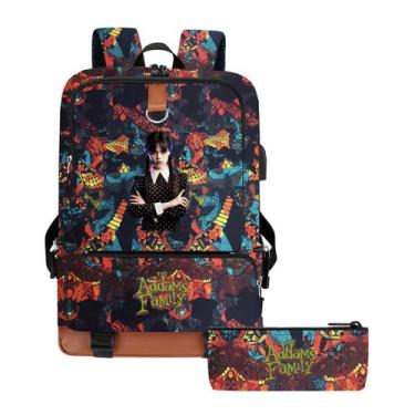 Imagem de Mochila escolar às quartas-feiras, desenho animado para crianças, 2 un