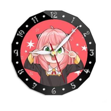 Imagem de Relógio de parede Spy X Family Anya Forger 15 cm Silent Nonticking - y
