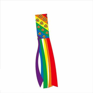 Imagem de Bandeira suspensa na parede Rainbows Windsocks Anime 100x13cm - yiweis