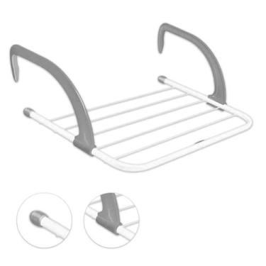 Imagem de Mini Varal Secador De Roupas Dobravel Janelas Varanda Sacada Box Porta