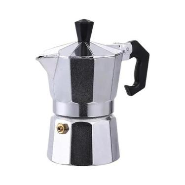 Imagem de Cafeteira Octogonal De Alumínio Para Espresso E Latte, Percolador Para