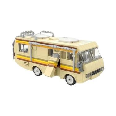 Imagem de Blocos De Montar Modelo De Ônibus Breaking Bad RV 360 Peças Brinquedos
