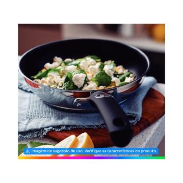 Imagem de Jogo de Panelas Tramontina Solar Silicone em Aço Inox com Fundo Triplo