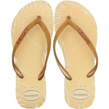 Imagem de Chinelo De Dedo Havaianas Slim Glitter Edge Feminino-Feminino