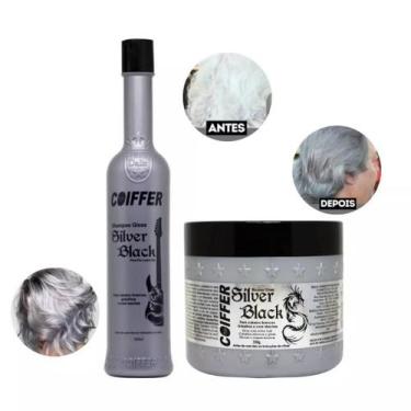 Imagem de Kit Mousse + Shampoo Silver Black Tonalizante para Cabelos Brancos e G