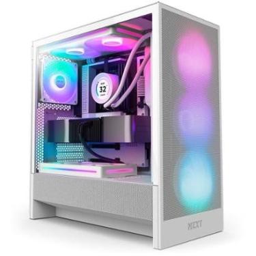 Imagem de Gabinete NZXT H5 Flow, Quadro Único RGB, até 360mm, Mid-Tower, ATX- CC-H52FW-R1-Unissex