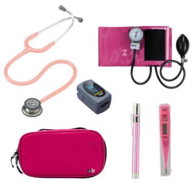 Imagem de KIT Estetoscópio Littmann 3M + Esgifmo + Case + Lanterna + Oxímetro + 