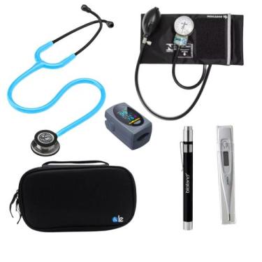 Imagem de KIT Estetoscópio Littmann 3M + Esgifmo + Case + Lanterna + Oxímetro + 