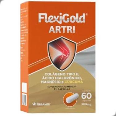 Imagem de Flexigold Artri Colageno Tipo 2 e Curcuma 60 Capsulas Herbamed-Unissex