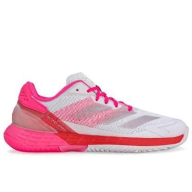 Imagem de Tênis Adidas Defiant Speed 2 All Court - Quadra Rápida - Branco e Rosa-Feminino