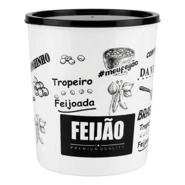 Imagem de Pote Mantimento Feijao Tampa Hermetica Graos Cozinha 21 Cm - Uzy