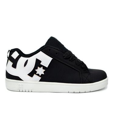 Imagem de Tênis DC Shoes Court Graffik Black White Cor:;Tamanho:44-Unissex