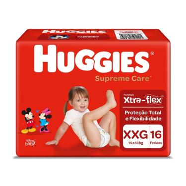 Imagem de Fraldas Huggies Supreme Care xxg - 16 fraldas