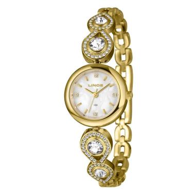 Imagem de Relógio Lince Feminino Ref: Lrgm069l25 B1kx Bracelete Dourado