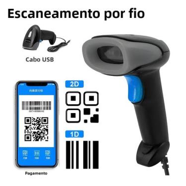 Imagem de Scanner De Código QR 1D 2D USB Com Fio De Alta Velocidade Para Superme