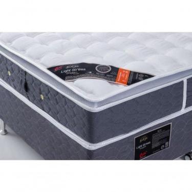 Imagem de Cama Box + Colchão Castor King Super Luxo Light One Face 180x200x54cm 