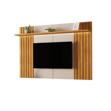 Imagem de Painel Ripado para TV até 80 Polegadas MDF 220cmx135cm Supreme - Móvei