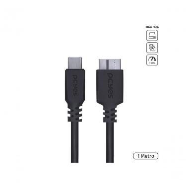 Imagem de Cabo para HD Externo P3UCMBP-1 USB-C para USB Micro B 3.0 1 METRO Transmissão 5 GBPS Pr...