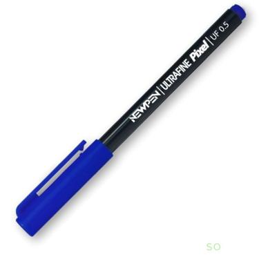 Imagem de Caneta Newpen Ultraline Pixel 0.5 com Ponta Fina 0.5MM para Escrita Precisa 1 Unidade Azul