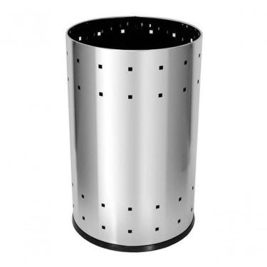 Imagem de Lixeira Telada Cesto Telado 36 Litros em Aço Inox para Escritório Ou Banheiro Inox