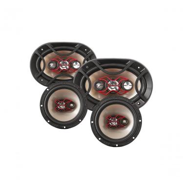 Imagem de Alto-falante Automotivo para Portas e Tampão Kit Fácil Par B4X69X + Par B3X60X para Grande Maioria dos Carros com Alta