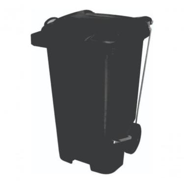 Imagem de Contentor Plástico Lixeira 240L em Polipropileno com Pedal e Rodas para Área Externa Co...