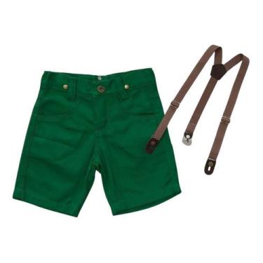 Imagem de Bermuda Com Suspensório Infantil - Várias Cores - Bento E Maria Moda I